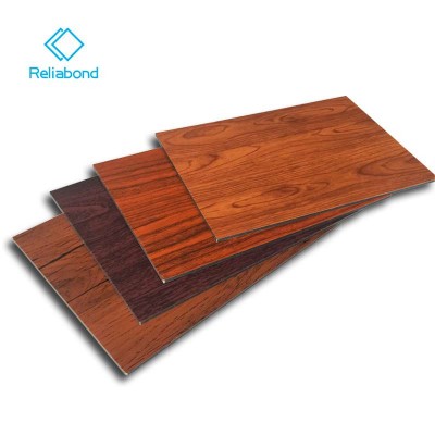 High quality 4MM/6MM wood texture aluminum plastic composite panels as wall decoration material