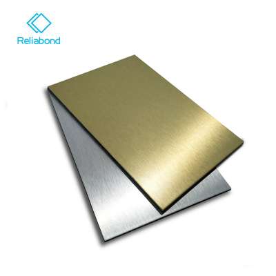 2mm brushed finish acm panel wall decoration material competitive price